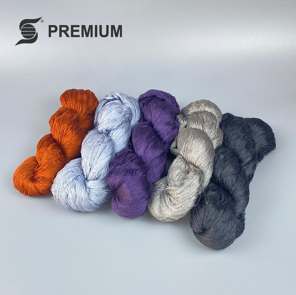DYED-SPUN-SILK-YARN-IN-HANKS